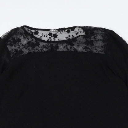 Womens UK Size S Vera Moda Black Basic Blouse