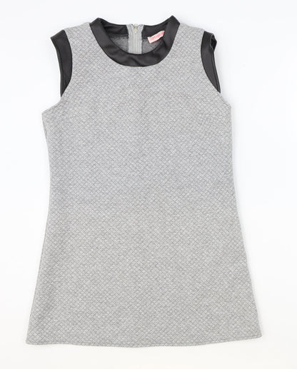 Kellylove Womens Grey Polyester Basic Tank Size S Round Neck