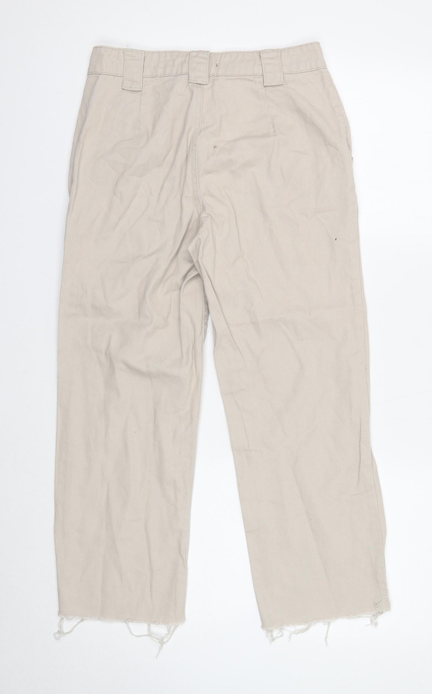 FOREVER 21 Womens Ivory Cotton Straight Jeans Size 26 in Regular Zip