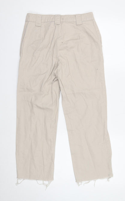 FOREVER 21 Womens Ivory Cotton Straight Jeans Size 26 in Regular Zip