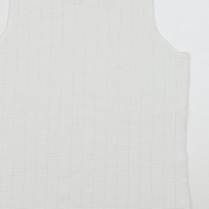 Womens UK Size 16 NEXT White Vest Jumper