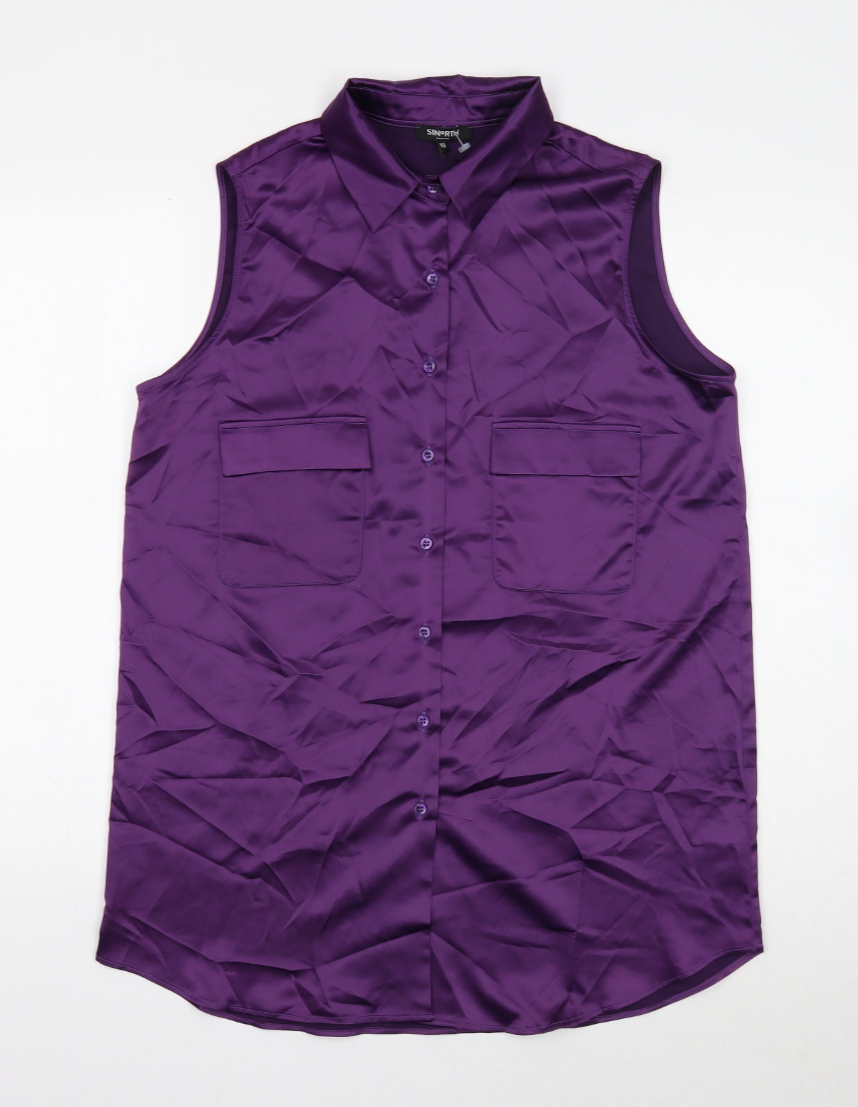 51North Womens Purple Polyester Tunic Tank Size 10 V-Neck