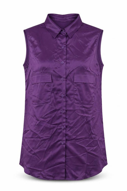 51North Womens Purple Polyester Tunic Tank Size 10 V-Neck