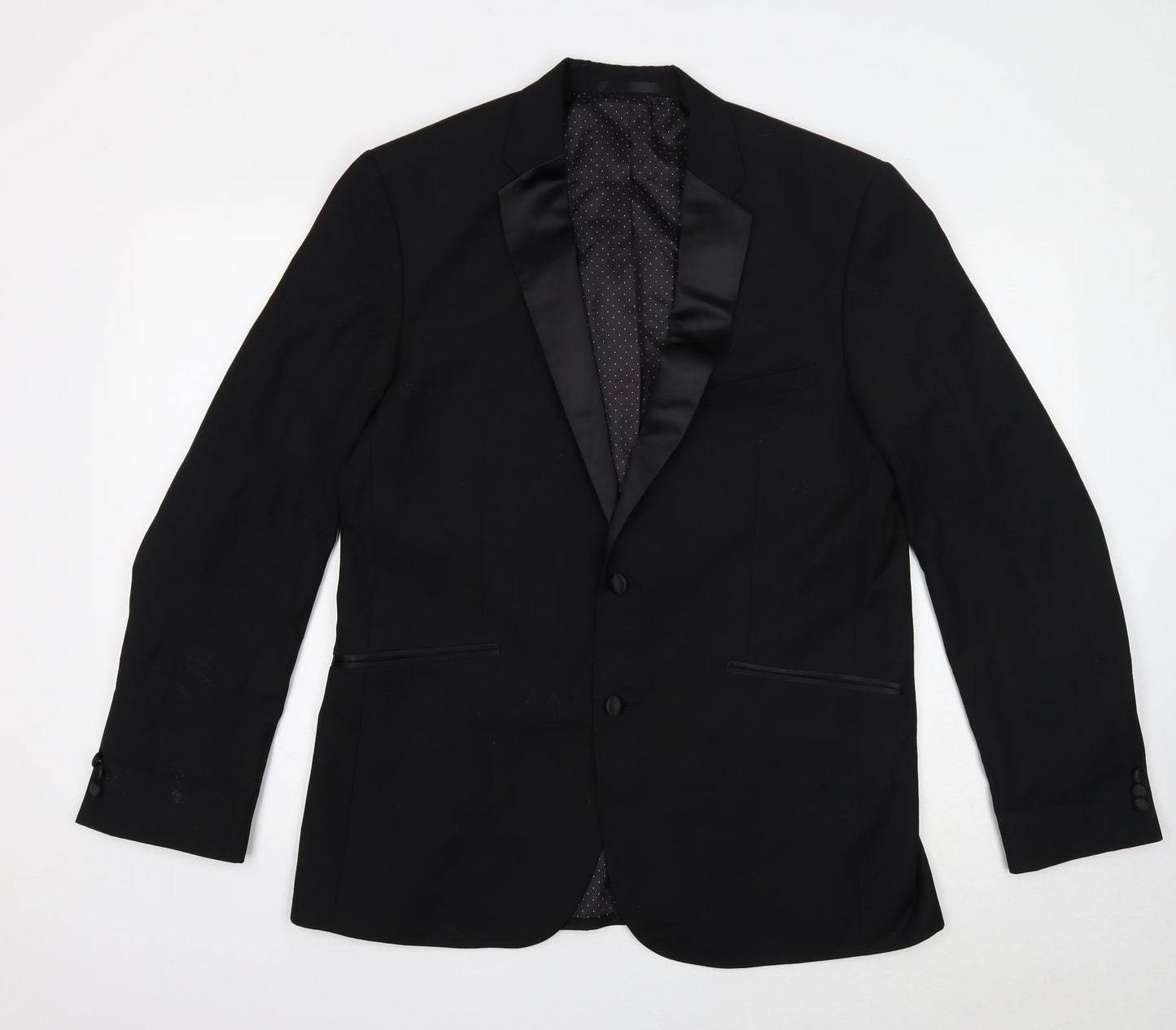 Mens UK Size 42 Taylor & Wright Regular Black Suit Jacket