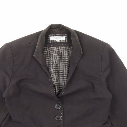 NEXT Womens Brown Polyester Jacket Blazer Size 16
