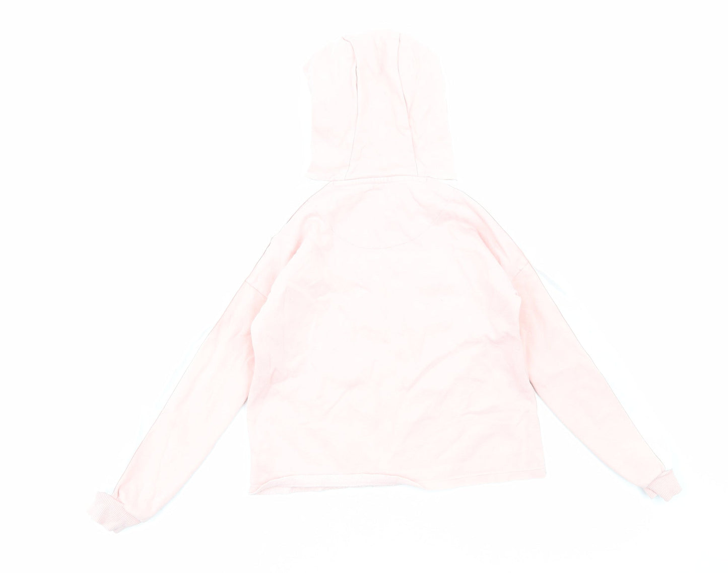 F&F Girls Pink Cotton Pullover Hoodie Size 9-10 Years Pullover - Hey