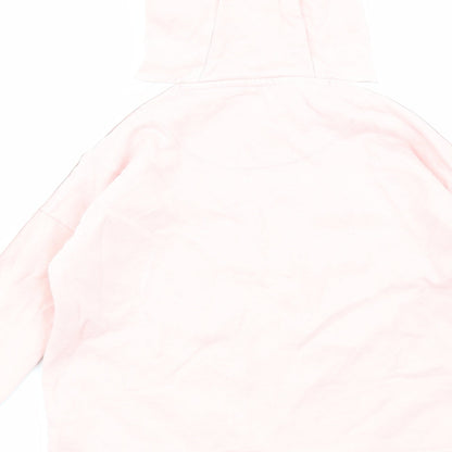 F&F Girls Pink Cotton Pullover Hoodie Size 9-10 Years Pullover - Hey