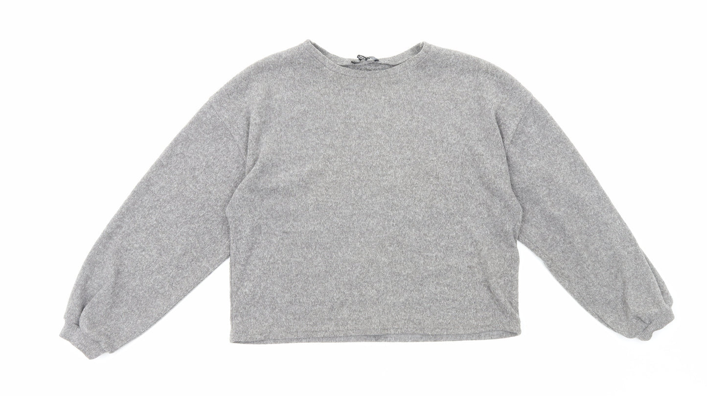 Womens UK Size M New Look Grey Pullover Jumper