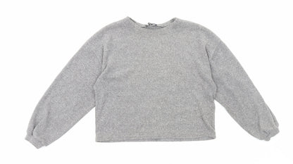 Womens UK Size M New Look Grey Pullover Jumper