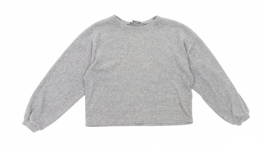 Womens UK Size M New Look Grey Pullover Jumper