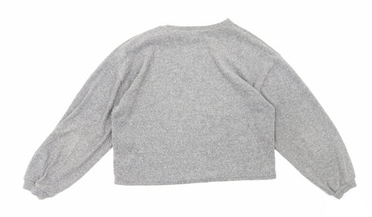 Womens UK Size M New Look Grey Pullover Jumper