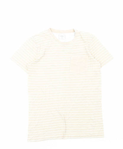 Womens UK Size XS PEP&CO Beige Basic T-Shirt