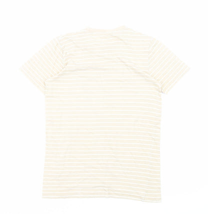Womens UK Size XS PEP&CO Beige Basic T-Shirt