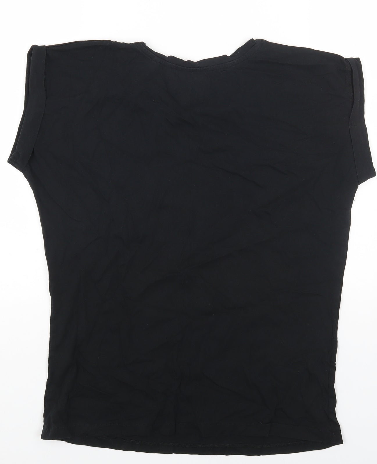 Womens UK Size 12 Simply Be Black Basic T-Shirt