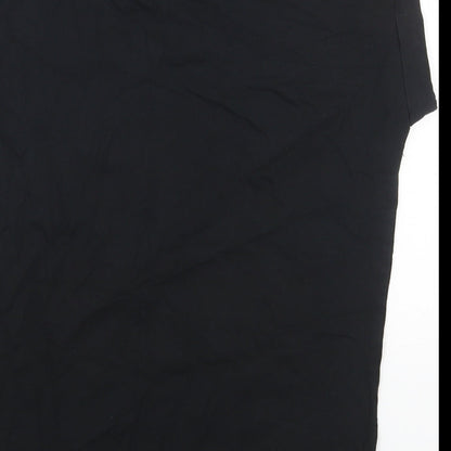 Womens UK Size 12 Simply Be Black Basic T-Shirt