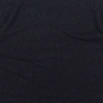 KATHIE LEE Womens Black Round Neck Acrylic Pullover Jumper Size S