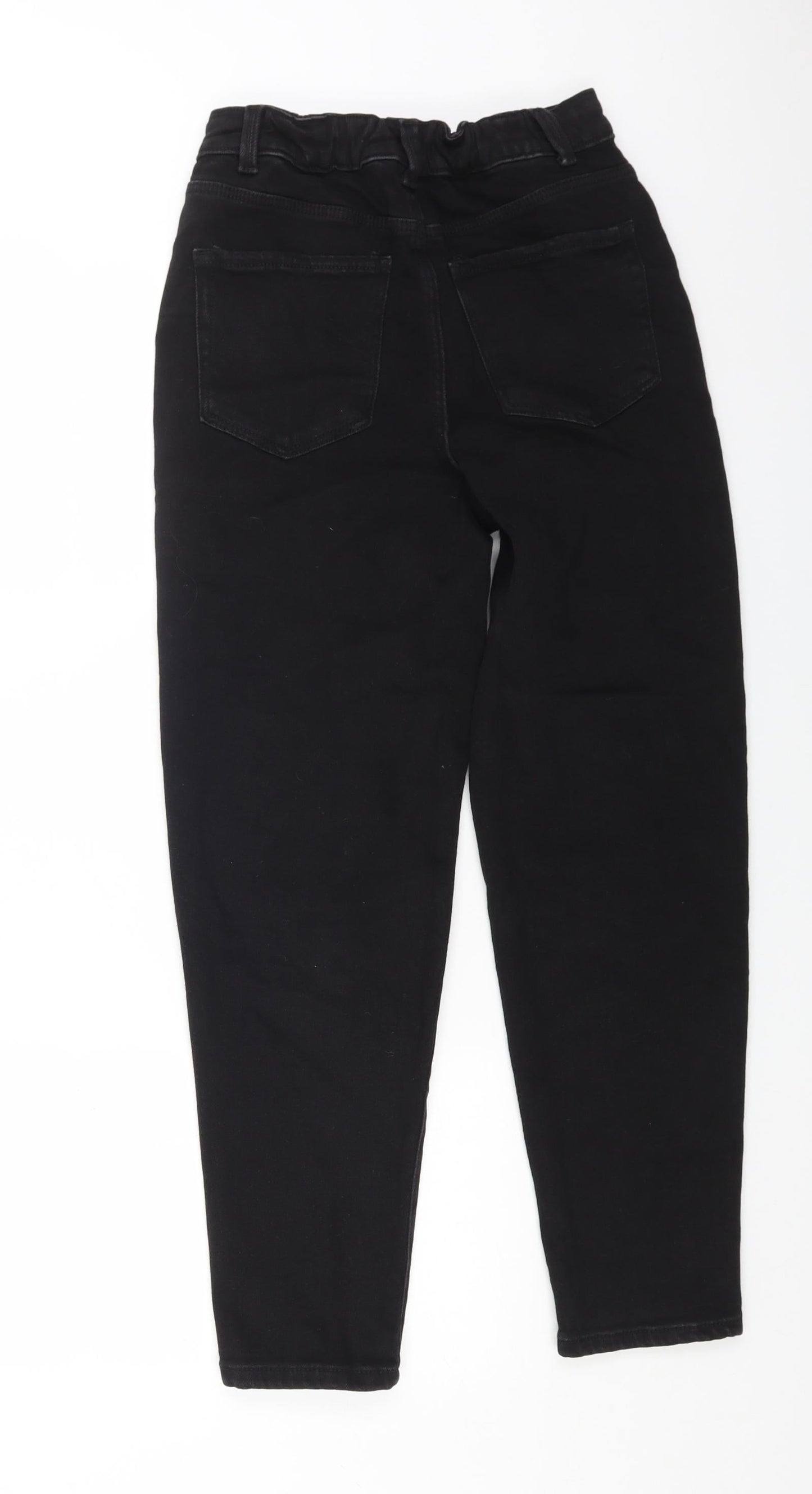 George Womens Black Cotton Skinny Jeans Size 8 L27 in Regular Button