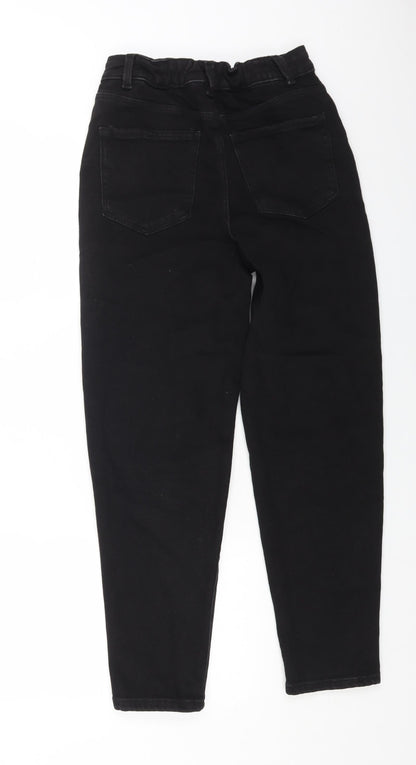 George Womens Black Cotton Skinny Jeans Size 8 L27 in Regular Button