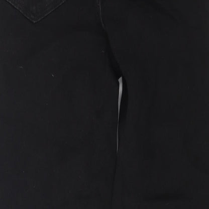 George Womens Black Cotton Skinny Jeans Size 8 L27 in Regular Button