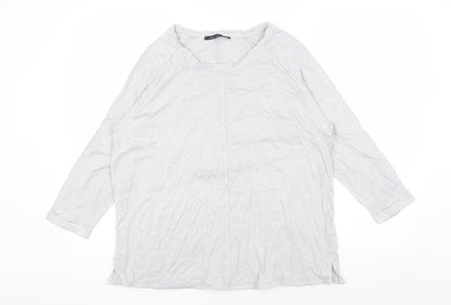 Womens UK Size 14 Marks and Spencer Grey Basic Blouse
