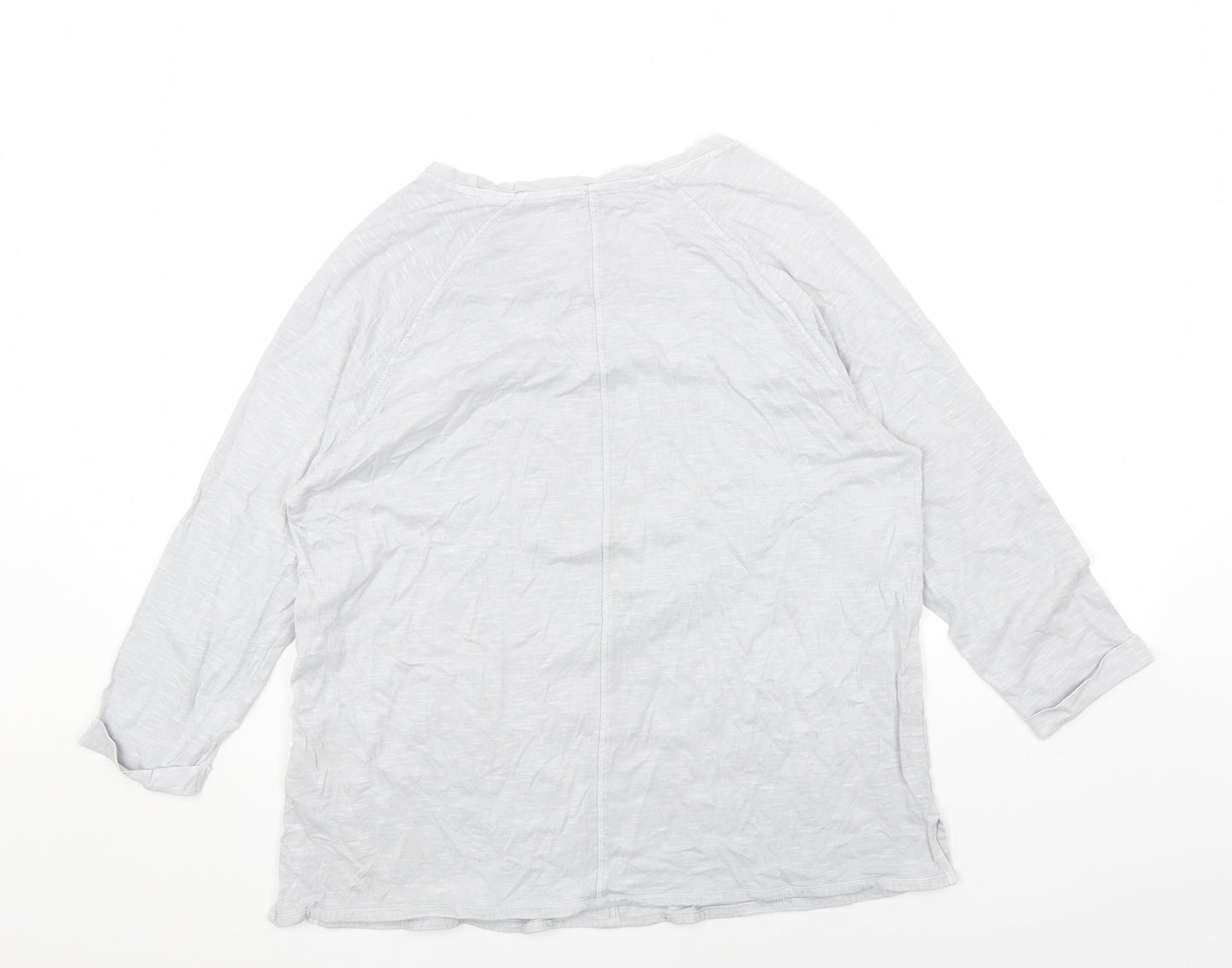 Womens UK Size 14 Marks and Spencer Grey Basic Blouse