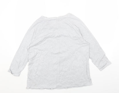 Womens UK Size 14 Marks and Spencer Grey Basic Blouse