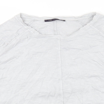 Womens UK Size 14 Marks and Spencer Grey Basic Blouse