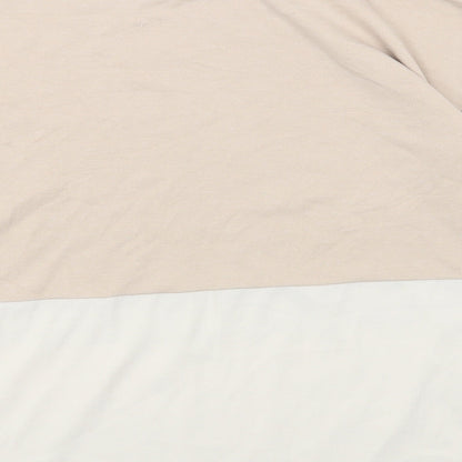 Womens UK Size S Zara Beige Basic Blouse
