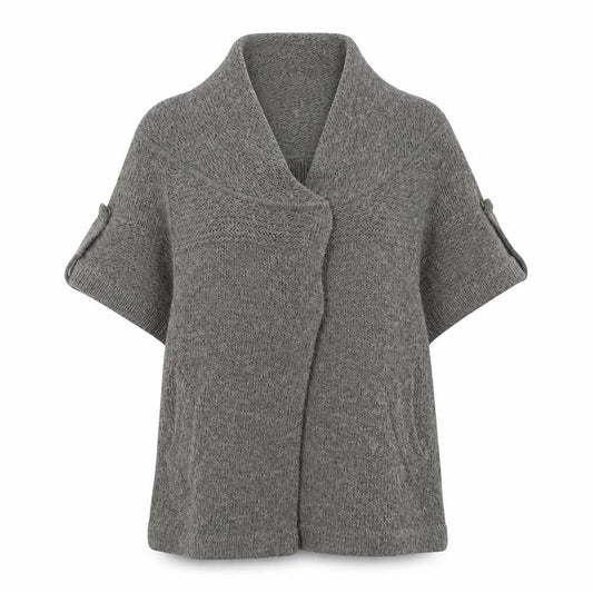 Womens UK Size 12 Be Beau Grey Cardigan Jumper