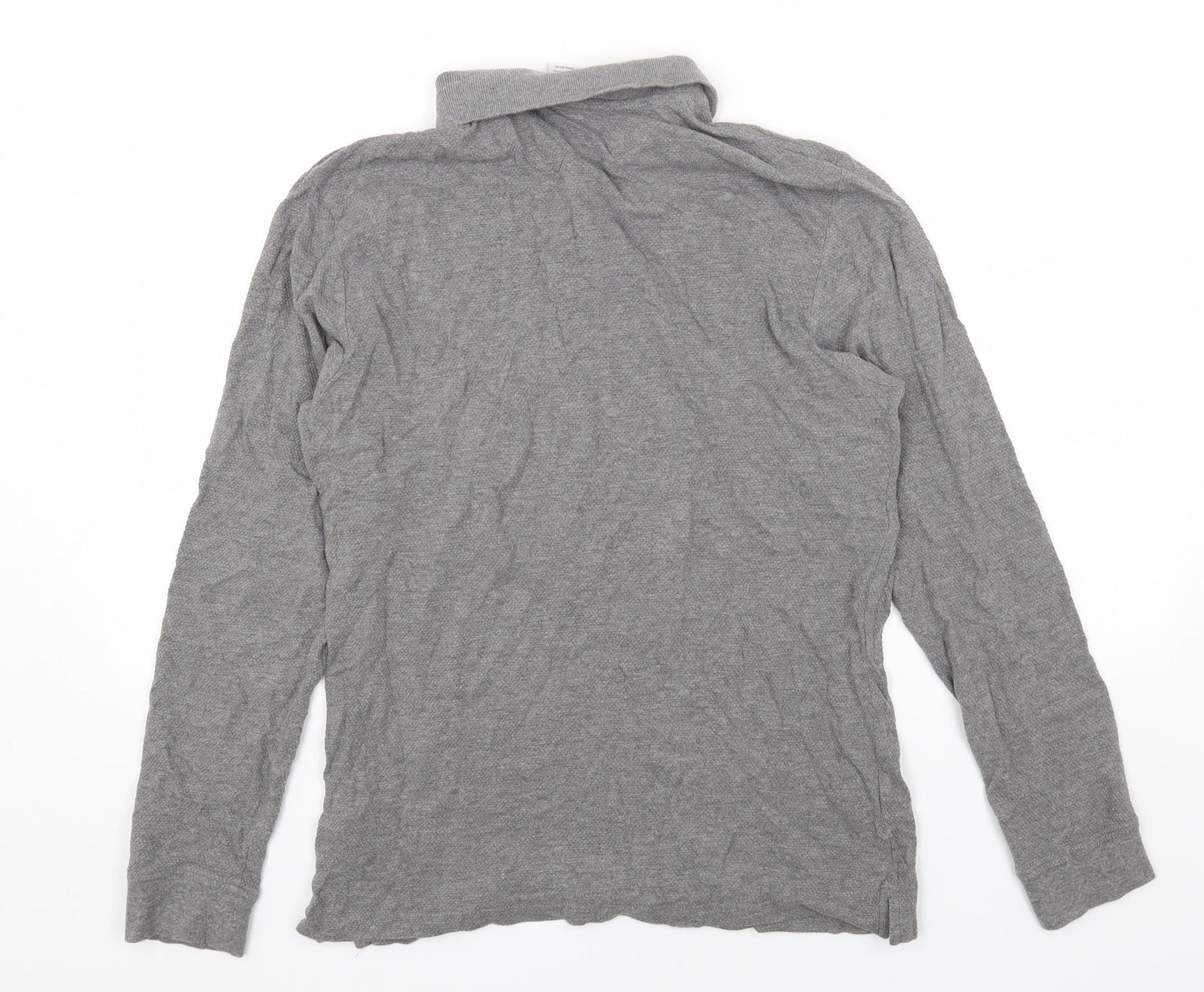 Womens UK Size L Zara Grey Basic Polo
