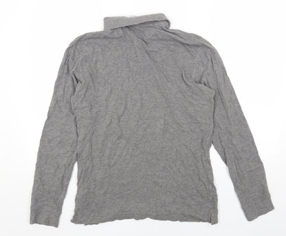 Womens UK Size L Zara Grey Basic Polo