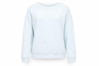F&F Womens Blue Viscose Pullover Sweatshirt Size 6 Pullover
