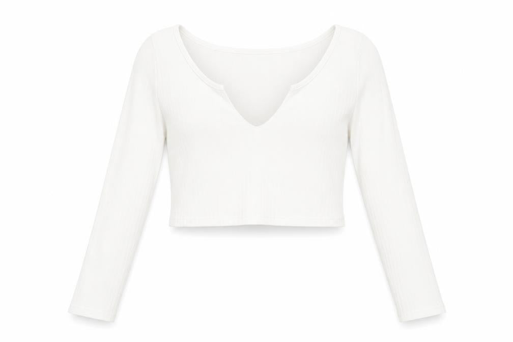 Womens UK Size 8 PRETTYLITTLETHING White Cropped Blouse