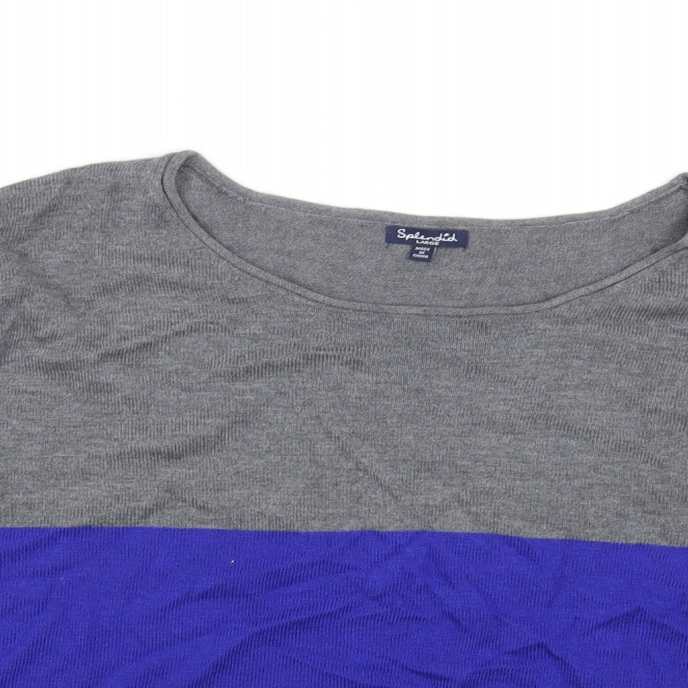 Womens UK Size L Splendid Grey Pullover Jumper