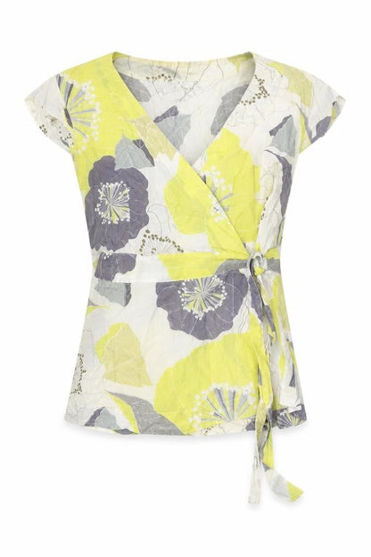Womens UK Size S Great Plains Yellow Basic Blouse