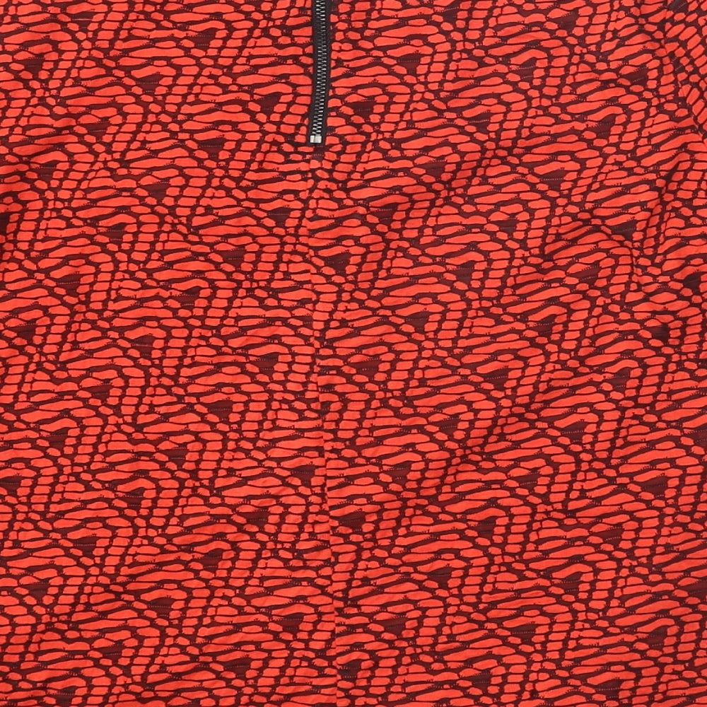 Womens UK Size 12 Principles Red Basic T-Shirt