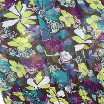 Zuppe Womens Multicoloured Geometric Polyester Basic Blouse Size 8 Off the Shoulder