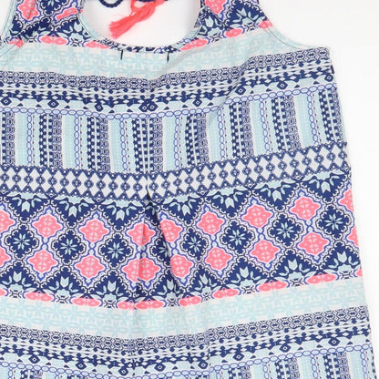 Womens UK Size S Preworn Blue Basic Blouse