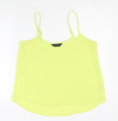 Womens UK Size 12 Dorothy Perkins Yellow Basic Tank