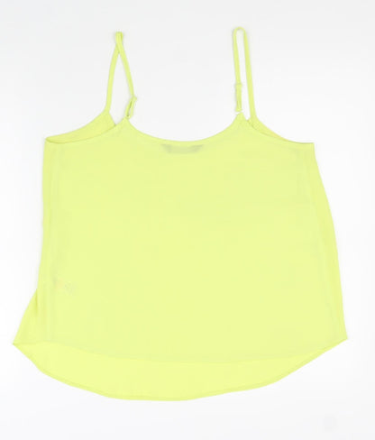 Womens UK Size 12 Dorothy Perkins Yellow Basic Tank