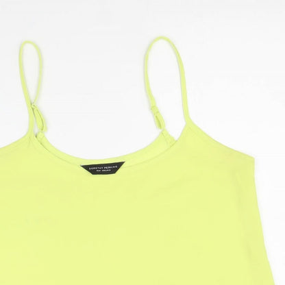 Womens UK Size 12 Dorothy Perkins Yellow Basic Tank