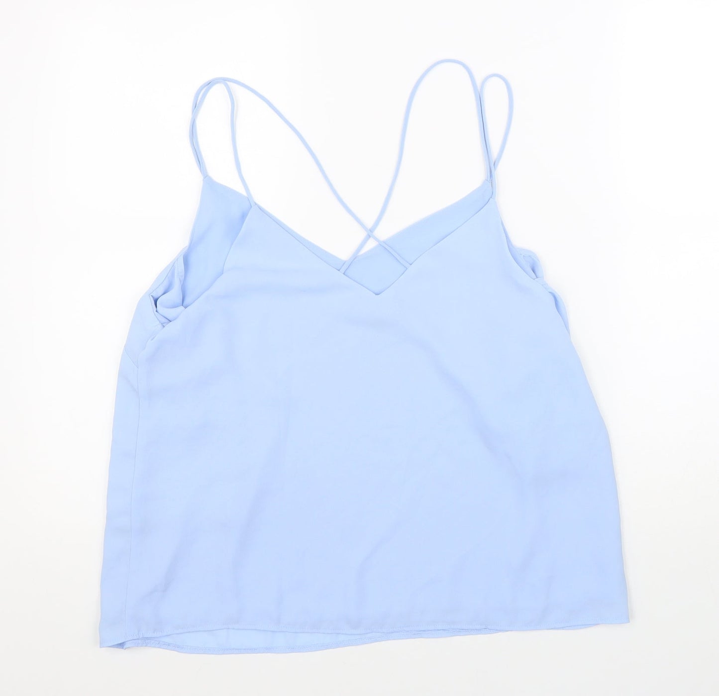 Womens UK Size 14 New Look Blue Basic Tank