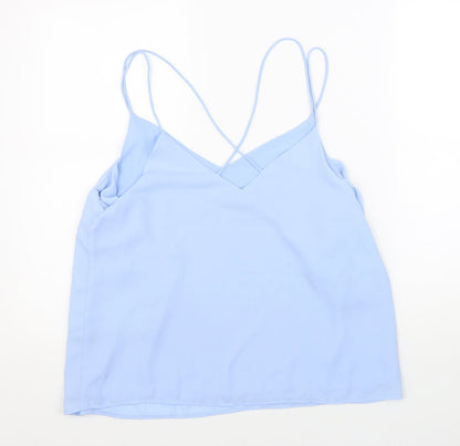 Womens UK Size 14 New Look Blue Basic Tank