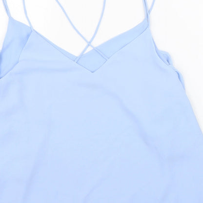 Womens UK Size 14 New Look Blue Basic Tank