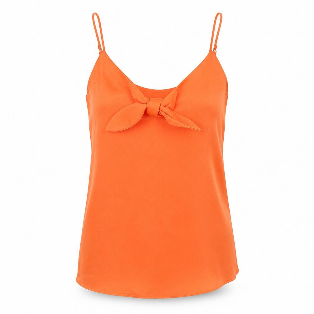 Womens UK Size 6 River Island Orange Basic Tank