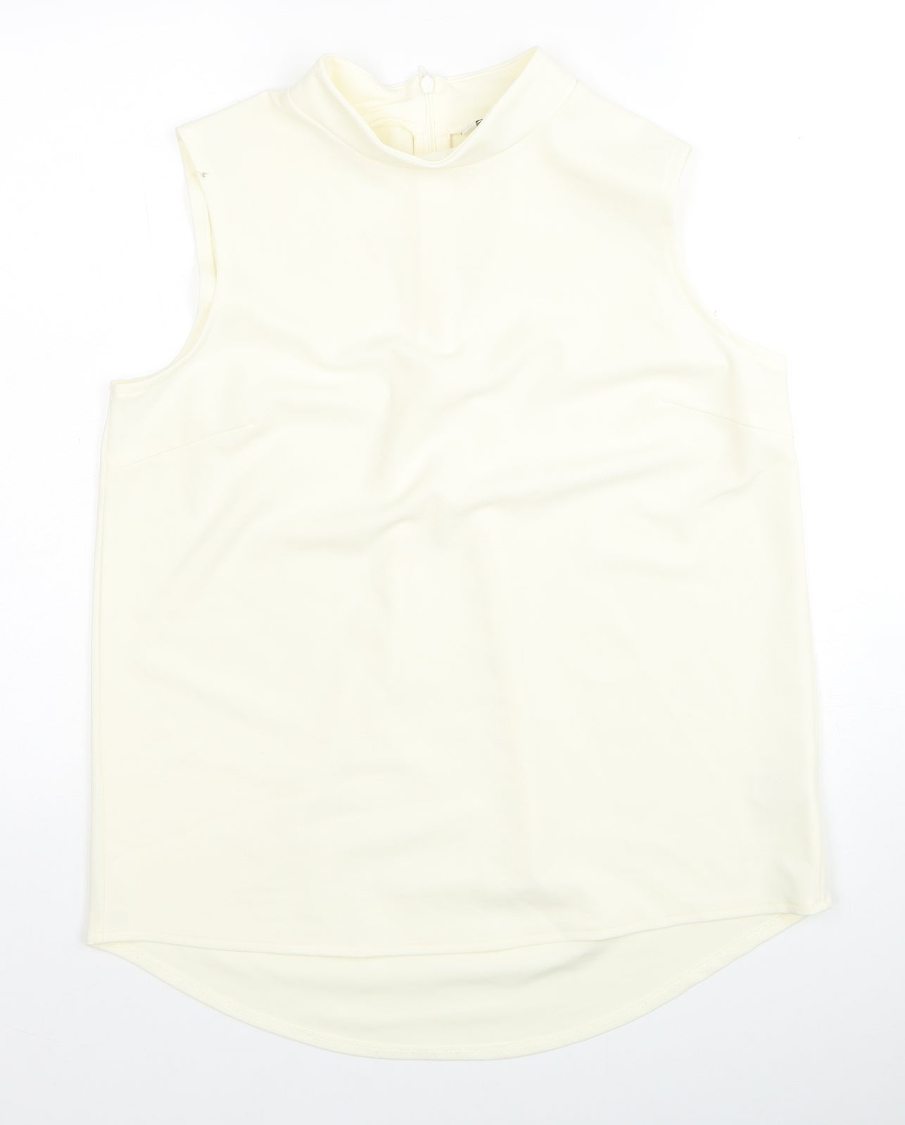 Womens UK Size 12 NEXT Yellow Basic Tank