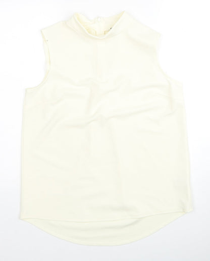 Womens UK Size 12 NEXT Yellow Basic Tank