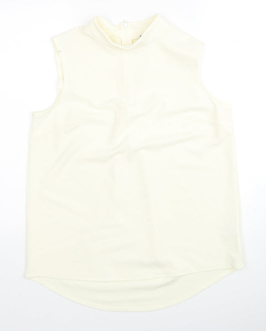 Womens UK Size 12 NEXT Yellow Basic Tank