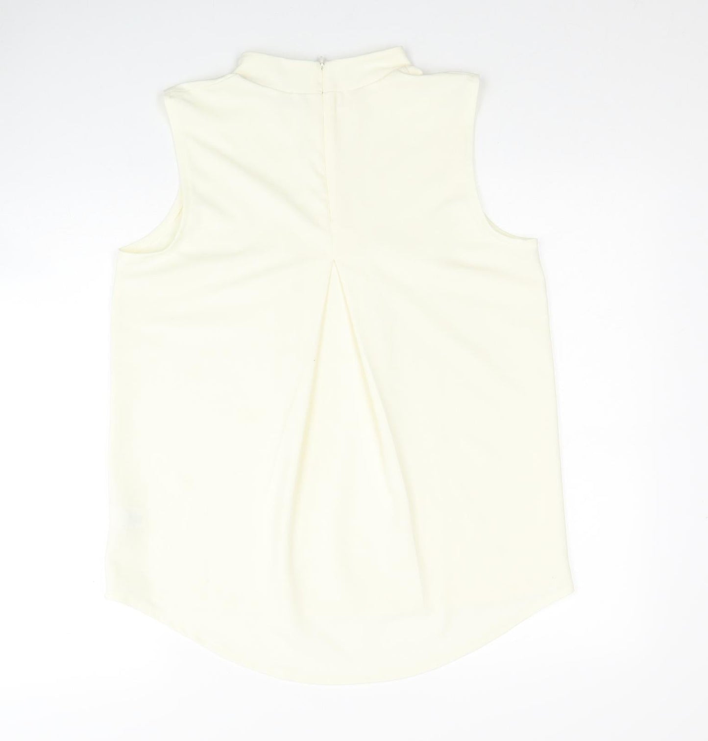 Womens UK Size 12 NEXT Yellow Basic Tank