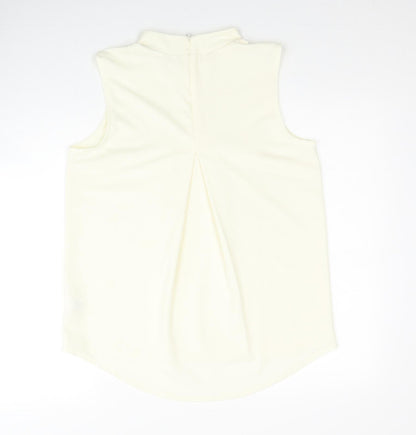 Womens UK Size 12 NEXT Yellow Basic Tank